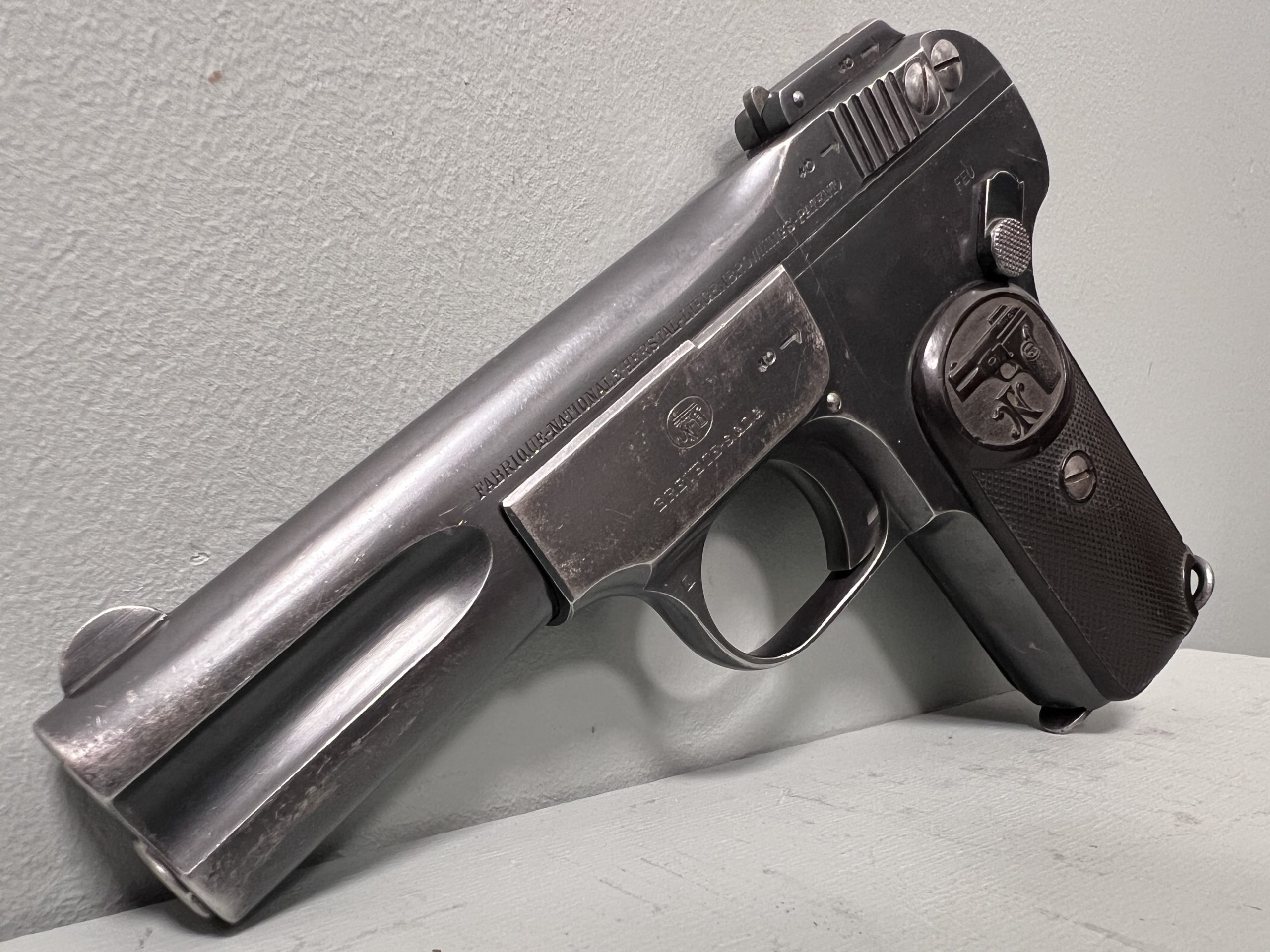 FN Browning 1900, kal. 7,65mm, 1902 rok, wczesne okładziny, BDB Lufa! /MKB-145/ - obrazek 6